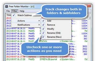 Free folder monitor screenshot 1