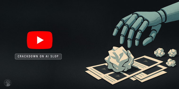 YouTube updates its policy to demonetize inauthentic, mass-produced AI-generated content image