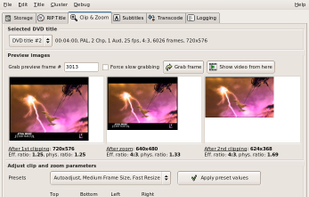 dvd::rip featuring the clip/zoom feature
