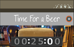 Set the time for your beer.