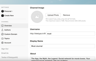 Teletype.in screenshot 1