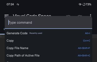 Visual Code Space screenshot 2