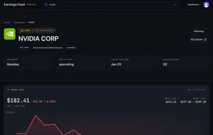 Earnings Feed Company View