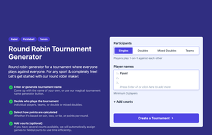 Brackets Maker App Demo