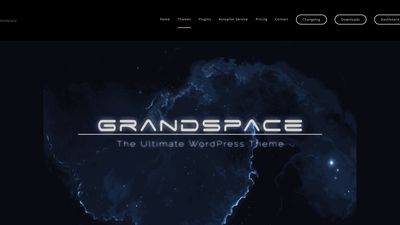 The first page of the sales page of the Labinator GrandSpace theme.