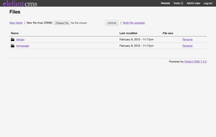 File management in Elefant