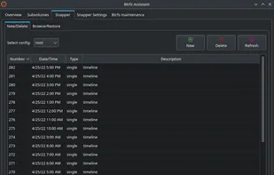 Btrfs Assistant screenshot 2