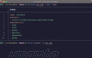 Creating an environment from a file