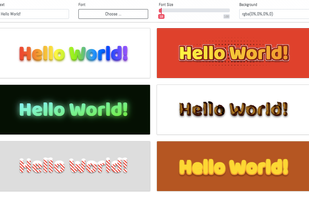 choose effect and instant customize in the cool text gallery