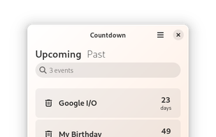 Countdown screenshot 1