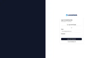 A login page built with Tesseral