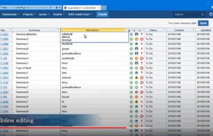 In-line editing and changes are reflected in real-time on Jira.