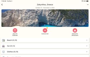 Packing List - Travel Planner screenshot 1
