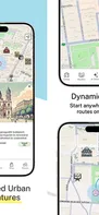 Find more with AI Search. Tap the AI button to reveal nearby landmarks, cafés, bars, and shops—then auto-generate a smart walking route with cinematic audio.