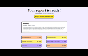 GetWebsite.Report screenshot 1