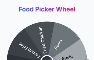Spin the Food Picker Wheel to quickly decide what to eat and get instant suggestions for meals, snacks or cuisines when you can’t choose your next dish.