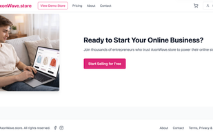 AxonWave.store Start Free