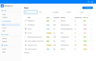 Organize 3D models, control post-processing and access machine print history.