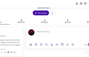 Profil page