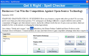 SSuite Spell Checker screenshot 1
