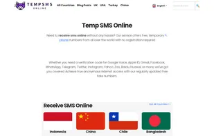 Temp SMS Online screenshot 1