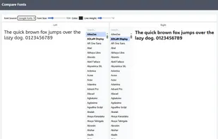 Compare fonts screenshot 1