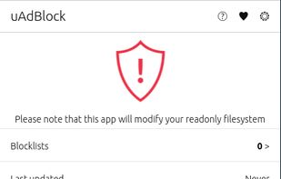 uAdBlock screenshot 1