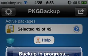 PkgBackup screenshot 1