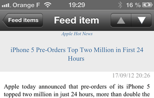 RSS Runner screenshot 2