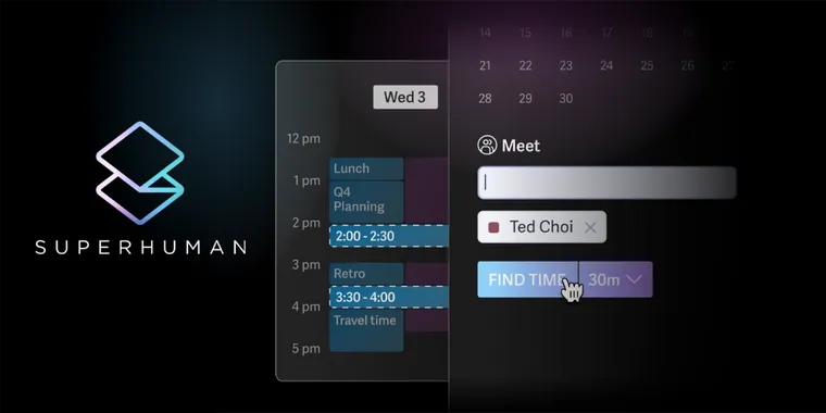 Superhuman launches Find Time for inline team availability and faster scheduling image
