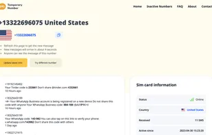 TemporaryNumber screenshot 1