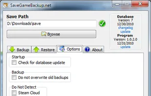 SaveGameBackup.net screenshot 1