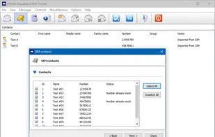 Mobile Broadband SMS Toolkit screenshot 1