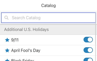 Catalog search feature