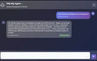 Ask AI Agent questions on your company data!