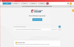 PDFCreator 6.0.0 interface