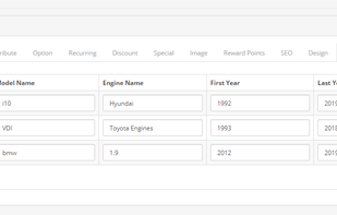 OpenCart Year Make Model Module screenshot 1