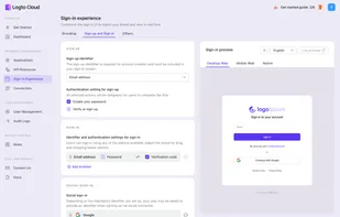 Configure sign-in and sign-up method