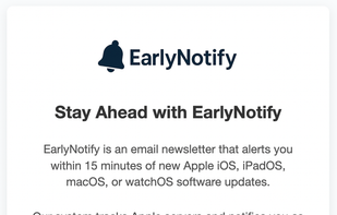 EarlyNotify screenshot 1