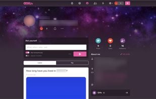 Profile page