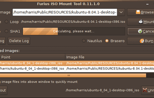 Python version of Furius ISO Mount with Drag n Drop Support
