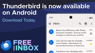 Thunderbird has just released the first stable version for Android after two years of work image