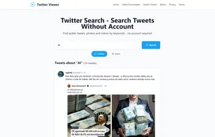 Search tweets by keywords, hashtags, or topics