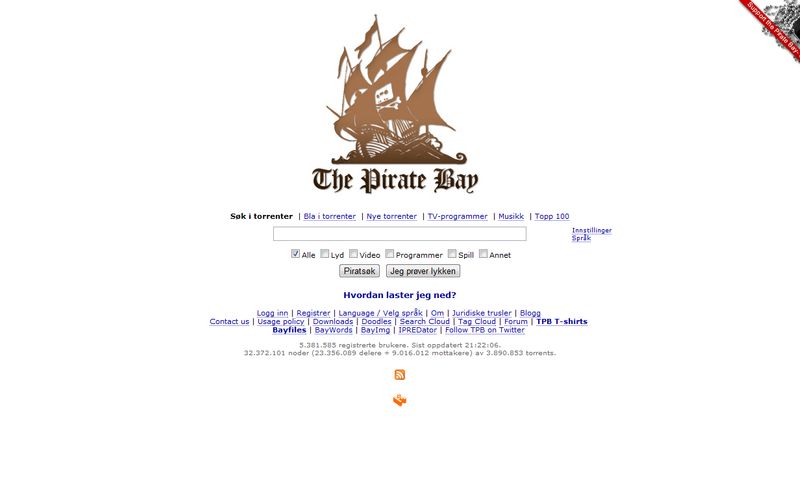 The Pirate Bay Online (English) - Free