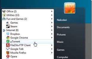Handy Start Menu screenshot 1