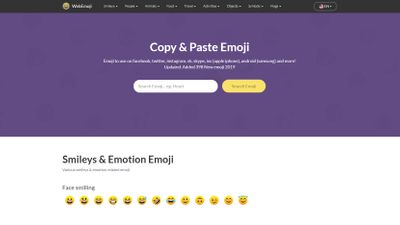 Web Emoji - All emojis 3169 pcs Copy and Paste keyboard