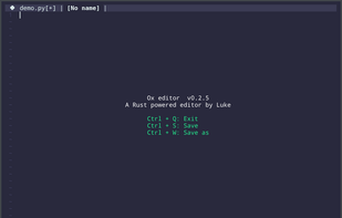 Ox editor screenshot 1