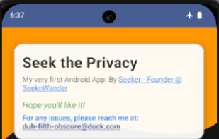 SeekPrivacy screenshot 1