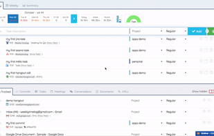 Weekly Timelog screenshot 1