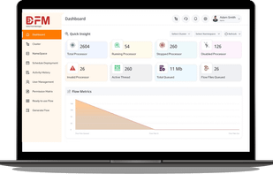 Data flow manager - dashboard